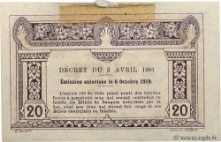 20 Cents FRANZÖSISCHE-INDOCHINA  1919 P.045a VZ