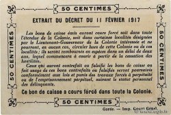 0,50 Franc GUINEA  1917 P.01d UNC-