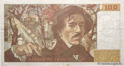 100 Francs DELACROIX modifié Fauté FRANCIA  1989 F.69.13a BB
