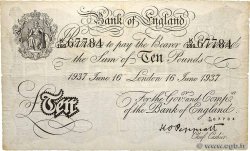 10 Pounds Faux ENGLAND Londres 1937 P.336ax