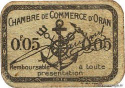 5 Centimes ALGERIA Oran 1916 JP.141.46 F