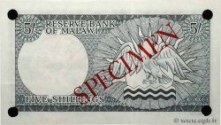 5 Shillings Spécimen MALAWI  1964 P.01s AU+