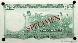 2 Kwacha Spécimen MALAWI  1971 P.07s UNC