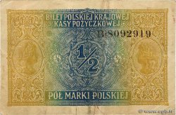 1/2 Marki POLAND  1917 P.007 VF