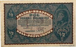 1/2 Marki POLOGNE  1920 P.030