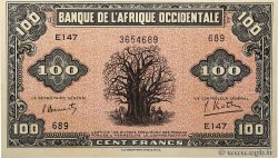 100 Francs FRENCH WEST AFRICA  1942 P.31a