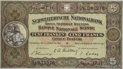 5 Francs SUISSE  1947 P.11m UNC