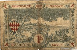 1 Franc MONACO  1920 P.05 fS