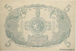 5 Francs Cabasson violet MARTINIQUE  1945 P.06 TTB