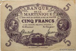 5 Francs Cabasson violet MARTINIQUE  1945 P.06