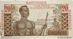 20 Francs Émile Gentil MARTINIQUE  1946 P.29 VF