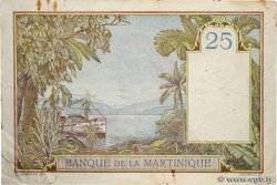 25 Francs MARTINIQUE  1938 P.12 VF