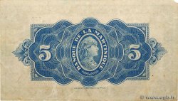 5 Francs MARTINIQUE  1942 P.16b TTB