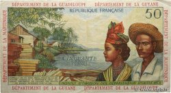 50 Francs FRENCH ANTILLES  1964 P.09b fSS