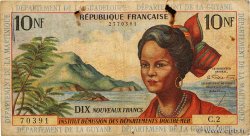 10 Nouveaux Francs FRENCH ANTILLES  1962 P.05a