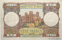 100 Francs MAROKKO  1951 P.45