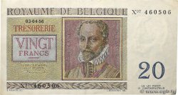 20 Francs BELGIEN  1956 P.132b