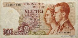 50 Francs BELGIEN  1966 P.139r