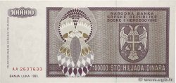 100000 Dinara CROAZIA  1993 P.R09a q.FDC