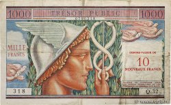 10NF sur 1000 Francs TRÉSOR PUBLIC FRANCE  1960 VF.38.01 F