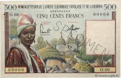 500 Francs type 1957 IE Spécimen AFRIQUE ÉQUATORIALE FRANÇAISE  1957 A.142aS