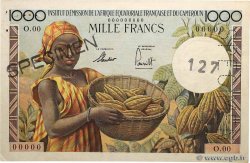 1000 Francs tpe 1957 IE Spécimen AFRIQUE ÉQUATORIALE FRANÇAISE  1957 A.143aS3