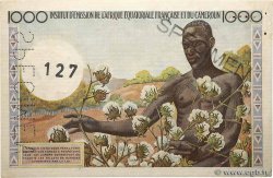 1000 Francs tpe 1957 IE Spécimen AFRIQUE ÉQUATORIALE FRANÇAISE  1957 A.143aS3 VZ