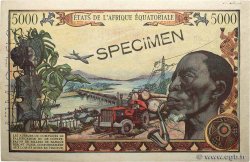 5000 Francs type 1962 Spécimen ZENTRALAFRIKANISCHE REPUBLIK  1963 A.179aS VZ+