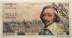 1000 Francs RICHELIEU Spécimen FRANCE  1953 F.42.01Spn XF-