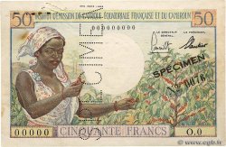 50 Francs type 1957 IE Spécimen AFRIQUE ÉQUATORIALE FRANÇAISE  1957 A.140aS