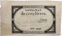 5 Livres FRANCE  1793 Ass.46a