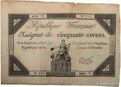 50 Livres FRANCE  1792 Ass.39a