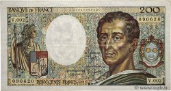 200 Francs MONTESQUIEU FRANCE  1981 F.70.01