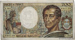 200 Francs MONTESQUIEU FRANCE  1981 F.70.01