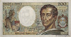 200 Francs MONTESQUIEU FRANCE  1981 F.70.01