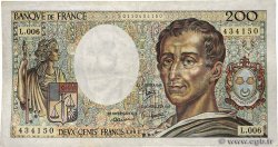 200 Francs MONTESQUIEU FRANCE  1981 F.70.01