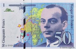 50 Francs SAINT-EXUPÉRY FRANCE  1992 F.72.01aA
