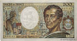200 Francs MONTESQUIEU FRANCE  1981 F.70.01