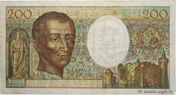 200 Francs MONTESQUIEU FRANCE  1981 F.70.01 TB