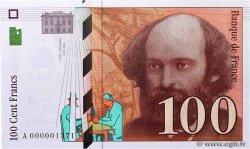 100 Francs CÉZANNE Petit numéro FRANCE  1997 F.74.01A