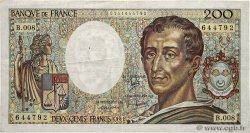 200 Francs MONTESQUIEU FRANCE  1981 F.70.01