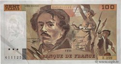 100 Francs DELACROIX 442-1 & 442-2 FRANCIA  1995 F.69ter.02a