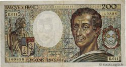 200 Francs MONTESQUIEU FRANCE  1982 F.70.02
