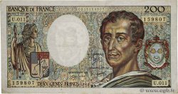 200 Francs MONTESQUIEU FRANCE  1982 F.70.02