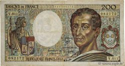 200 Francs MONTESQUIEU FRANCE  1982 F.70.02