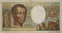 200 Francs MONTESQUIEU FRANCE  1982 F.70.02 B+