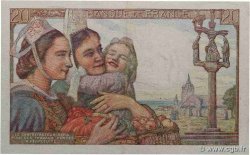 20 Francs PÊCHEUR FRANCE  1944 F.13.09 pr.SPL