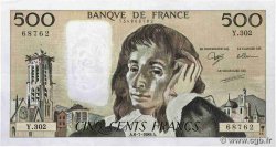 500 Francs PASCAL FRANCE  1989 F.71.42