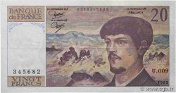 20 Francs DEBUSSY FRANCE  1982 F.66.03