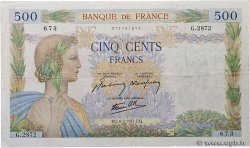 500 Francs LA PAIX FRANCE  1941 F.32.16